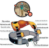 Hands-Free Shoulder Carrier with Ankle Straps and Cushioned Hip Seat - Pepmybaby