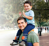 Hands-Free Shoulder Carrier with Ankle Straps and Cushioned Hip Seat - Pepmybaby