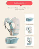 Premium 6 in 1 Ergonomic Sling - Baby Carrier & Hip Seat - Pepmybaby