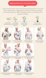 Premium 6 in 1 Ergonomic Sling - Baby Carrier & Hip Seat - Pepmybaby