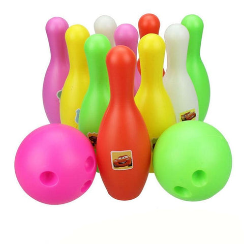 10 Pin 2 Ball Bowling Skittles Set for Kids - Pepmybaby