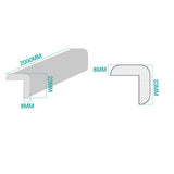 Baby Proofing Edge & Corner Guards Furniture Safe Edge & Corner Cushion ,Child Safety Furniture Bumper,Table Protectors - Pepmybaby