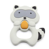 Silicone Baby Teething Toy - Raccoon Teether.  Baby Teething Soother - Teething Baby Gifts - Pepmybaby