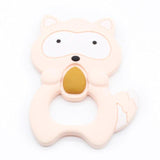 Silicone Baby Teething Toy - Raccoon Teether.  Baby Teething Soother - Teething Baby Gifts - Pepmybaby