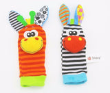 Baby Rattle Toys Wrist Rattle & Foot Socks - Pepmybaby