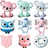 Animal Shape Silicone Teethers -  Koala Owl Elephant Baby Ring etc -13 Options To Choose - Pepmybaby