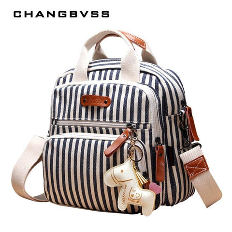 Multi functional Canvas Shoulder Diaper Bag - Pepmybaby