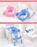 Toilet Training Foldable Seat with Sturdy Non-Slip and Adjustable Ladder Step - Pepmybaby