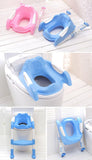 Toilet Training Foldable Seat with Sturdy Non-Slip and Adjustable Ladder Step - Pepmybaby