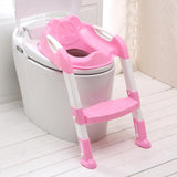 Toilet Training Foldable Seat with Sturdy Non-Slip and Adjustable Ladder Step - Pepmybaby