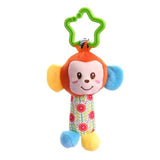 Rattles Toys Cotton Stroller Pram Crib Hanging Soft Plush Animal Clip Baby Crib Bed Hanging Bells Toys - Pepmybaby