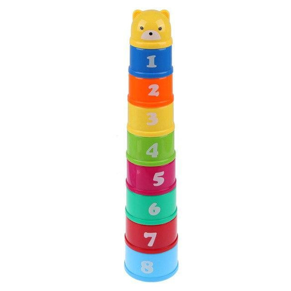 Stack Up Tower Cups - Baby Developmental & Bath Time Toy - Pepmybaby