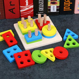 Early Education Wooden Puzzle. Montessori Toys to Improve Cognitive & Sensory Skills - Pepmybaby